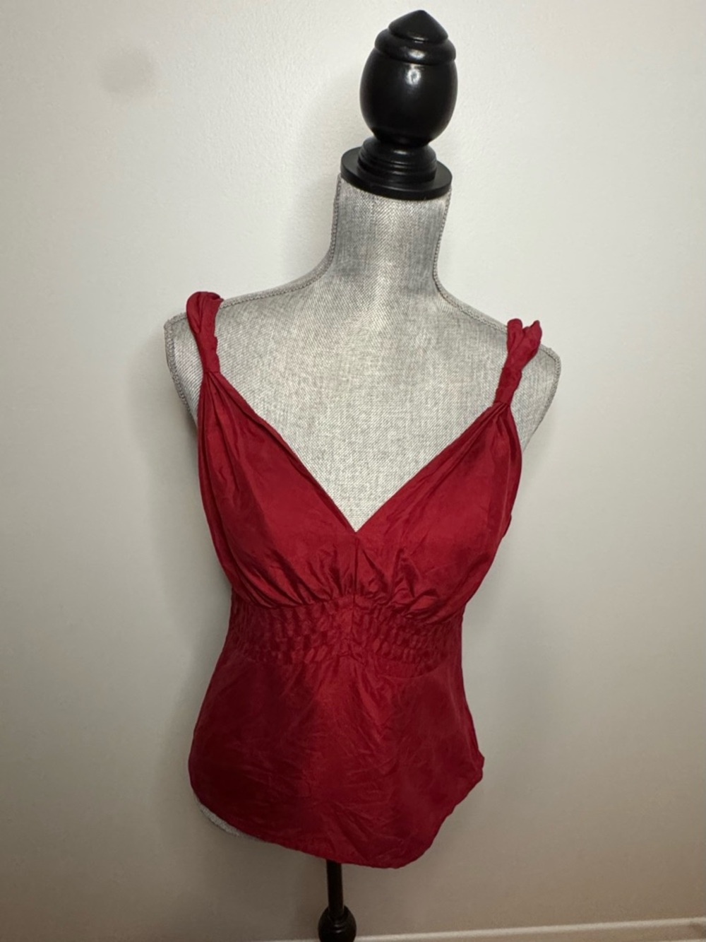 Mexx Red V-Neck Knotted Strap Camisole